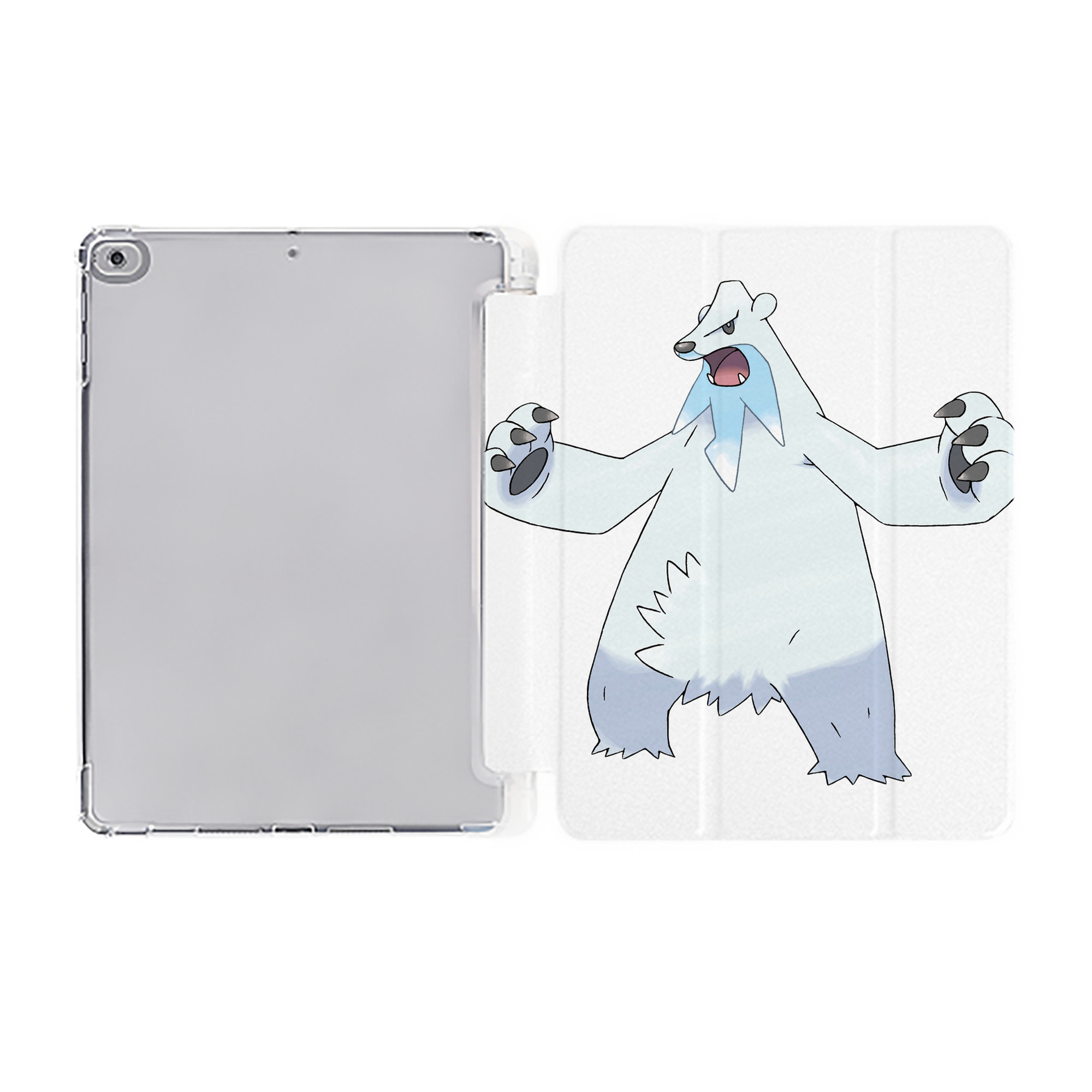 （画像用） ポケットモンスター Pokémon IPad ケース ペン収納付き 三つ折りスタンド PUレザー×シリコン 対応機種9.5/10.5/10.9インチ